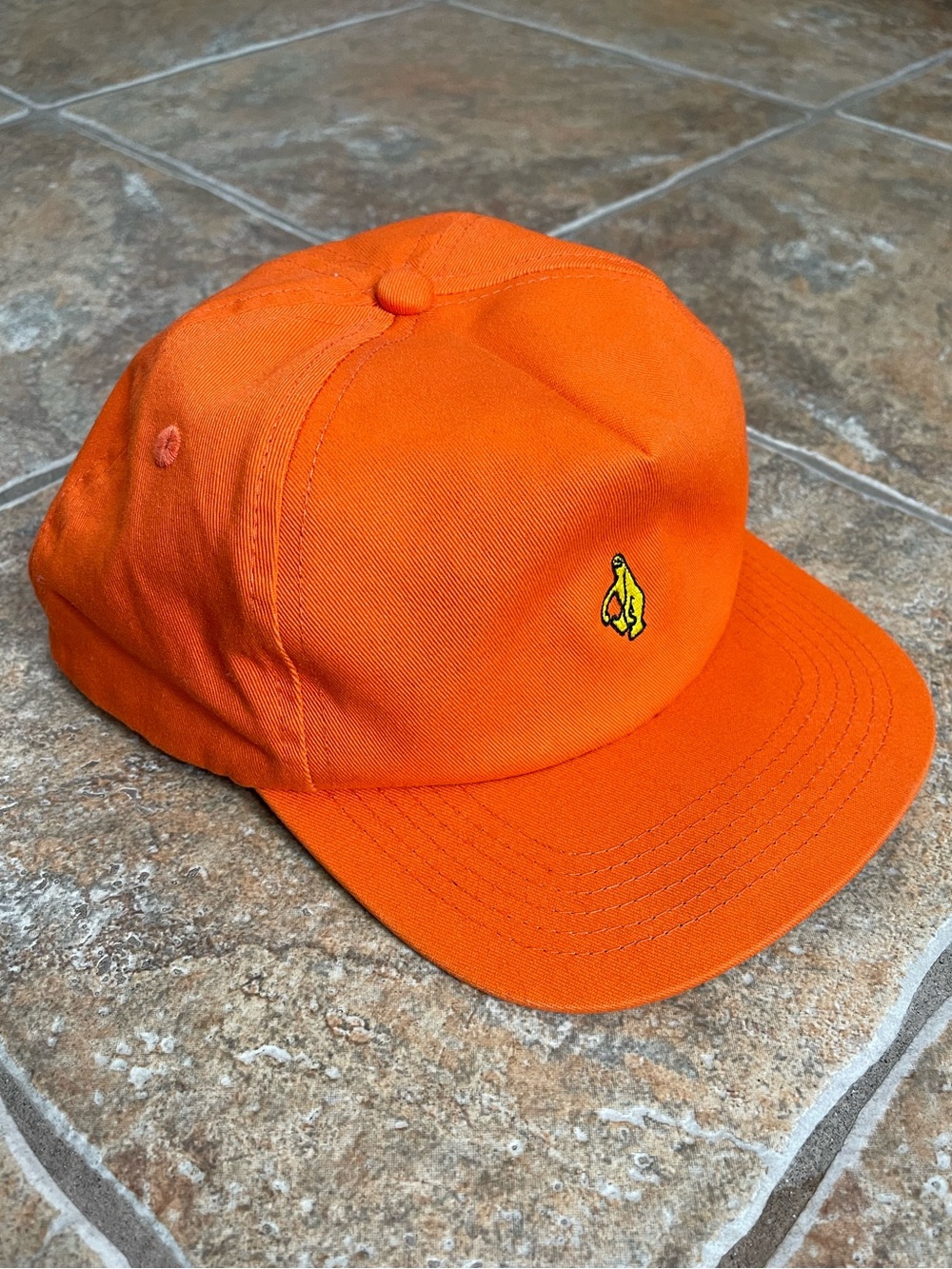 Krooked Skateboarding Orange Sloth Logo Hat